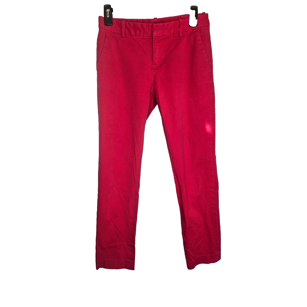 Tommy Hilfiger Women's Pink Cotton Casual Pants Size 2